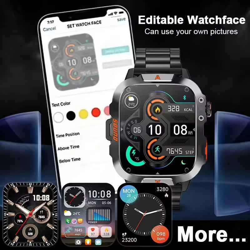 Xiaomi Military Smart Watch Men Waterproof Outdoor Sports Tracker