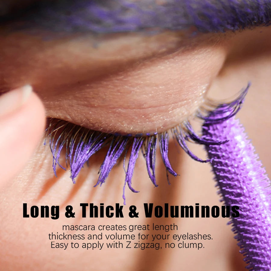 1PC Colourful Curling Mascara Waterproof Fast Drying Eyelashes