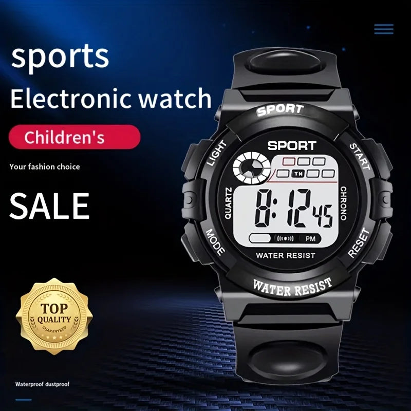 Unisex Electronic Watch, Single Eye Electronic Watch with Alarm Clock and Stopwatch Function, Luminous Casual Sports Watch