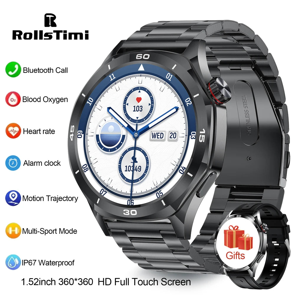 New Smartwatch RollsTime Smart Watch Man HD