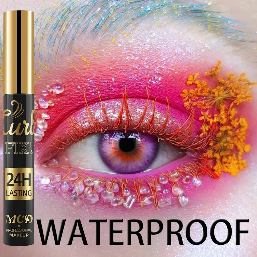 1PC Colourful Curling Mascara Waterproof Fast Drying Eyelashes