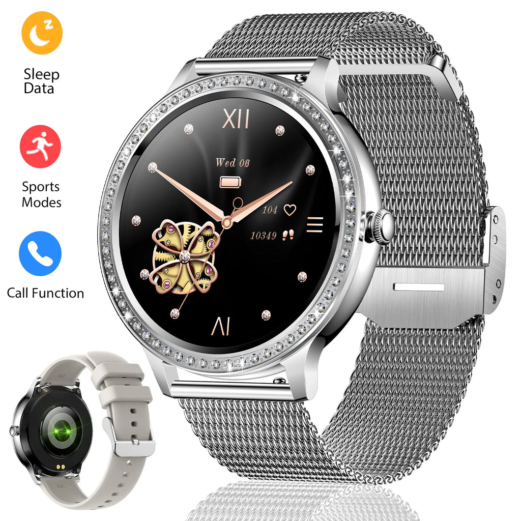 EIGIIS Smart Watch for Women 1.32” Full Touchscreen
