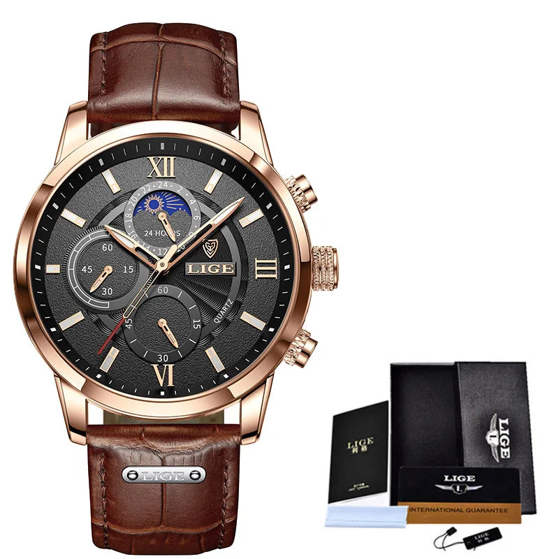 Men's Watches LIGE Top Brand Luxury Men WristWatch
