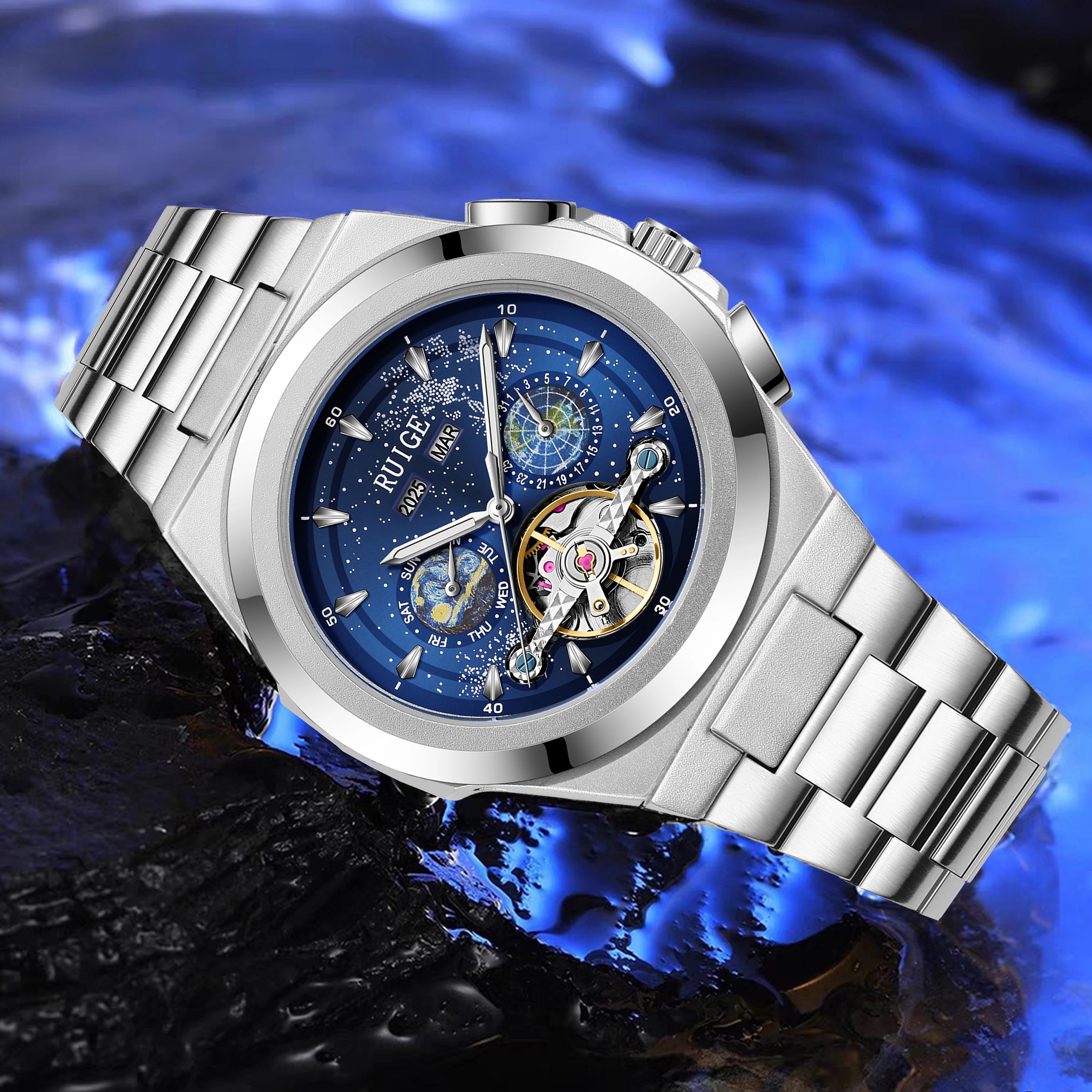 Men's Elegant Automatic Watch - Multi functional