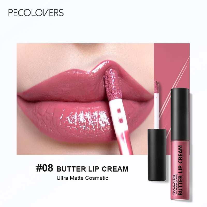 1PC Butter Gloss Non-Sticky Lip Gloss Long Lasting Nude Lip Makeup Hydrating Lip Gloss with Essential Oil Liquid Lipstick
