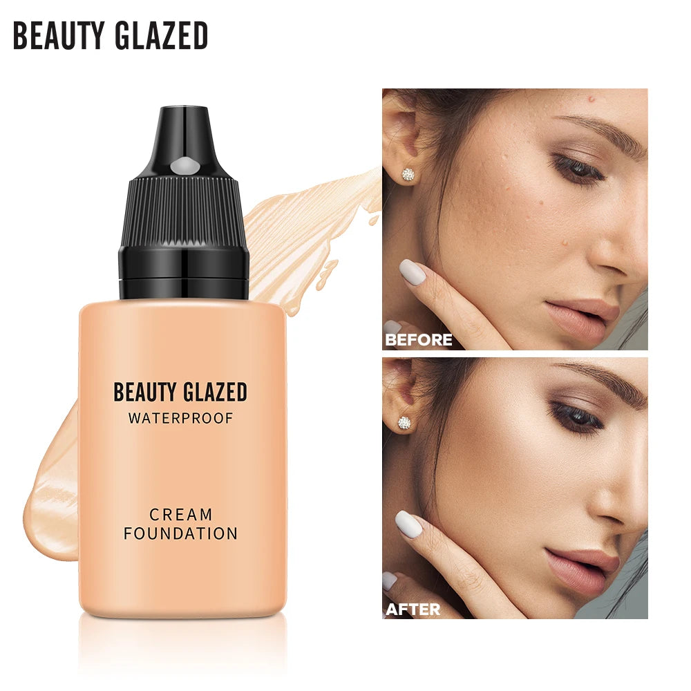 BEAUTY GLAZED 24 Hour HD Full Cover Matte Liquid Foundation