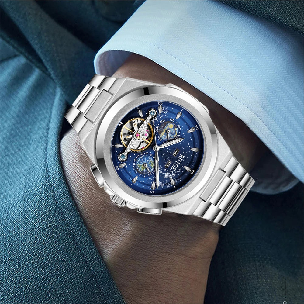 Men's Elegant Automatic Watch - Multi functional