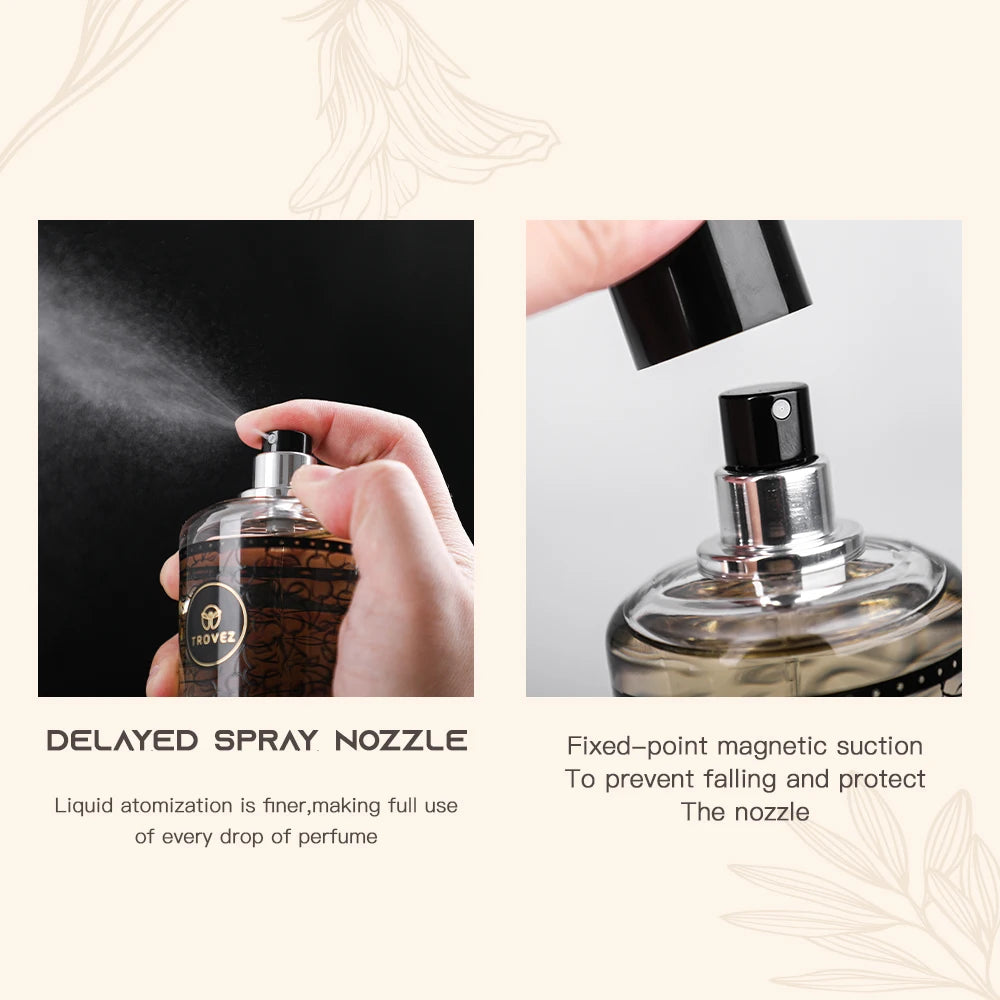 TROVEZ Fireplace Flame 100ml Perfume Arab Wood Tone Long-lasting Fragrance Unisex Perfume Body Spray Scent Gifts Aroma Men Women