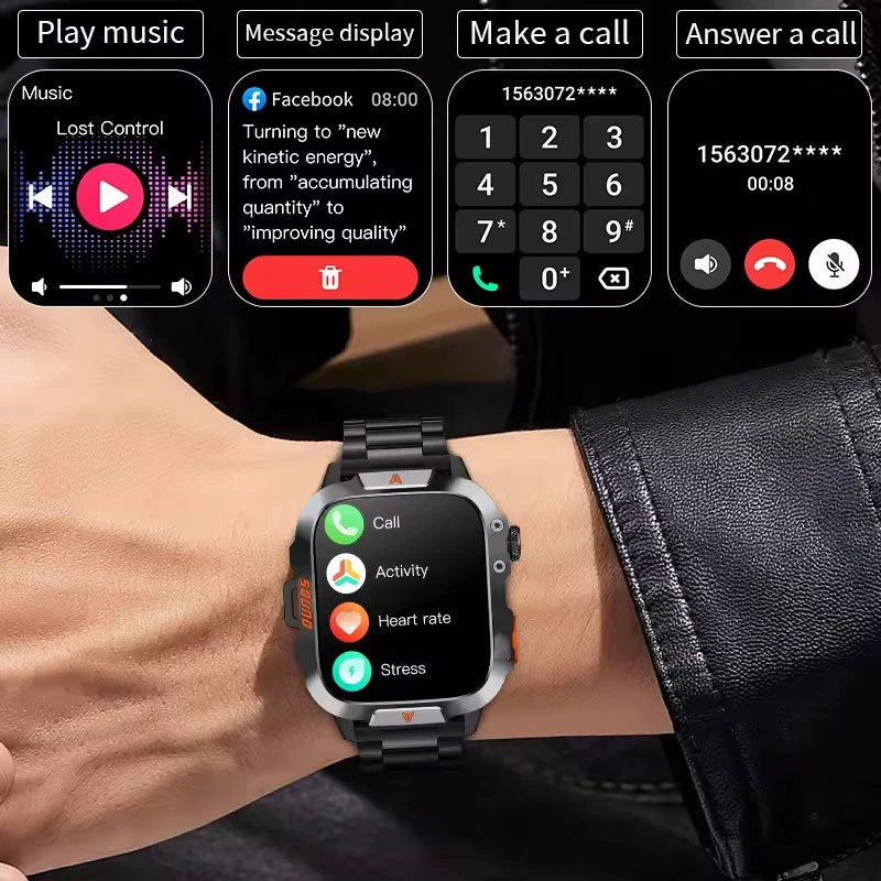 Xiaomi Military Smart Watch Men Waterproof Outdoor Sports Tracker