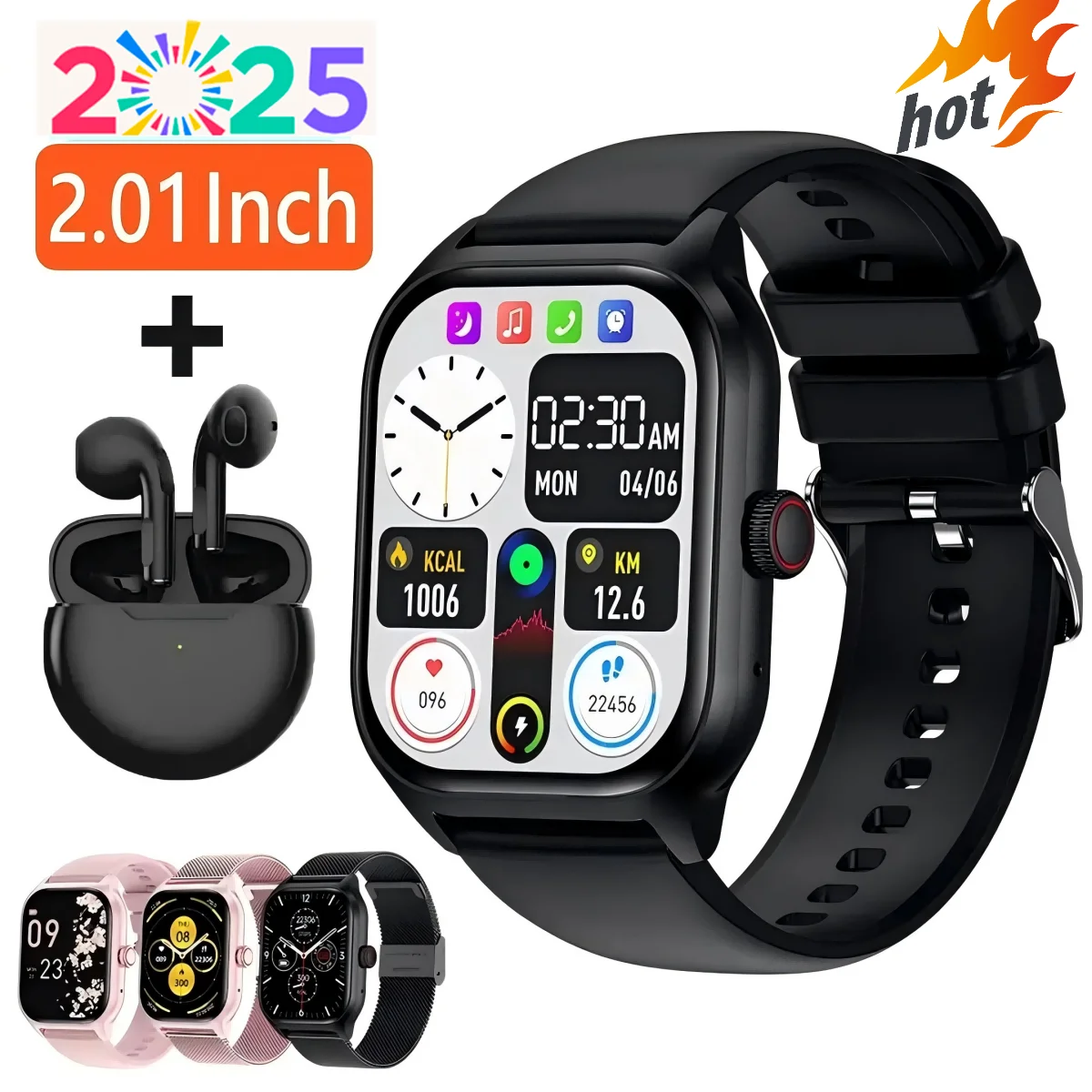 Smart Watches For Man Woman Bluetooth Call Music Fitness Tracker