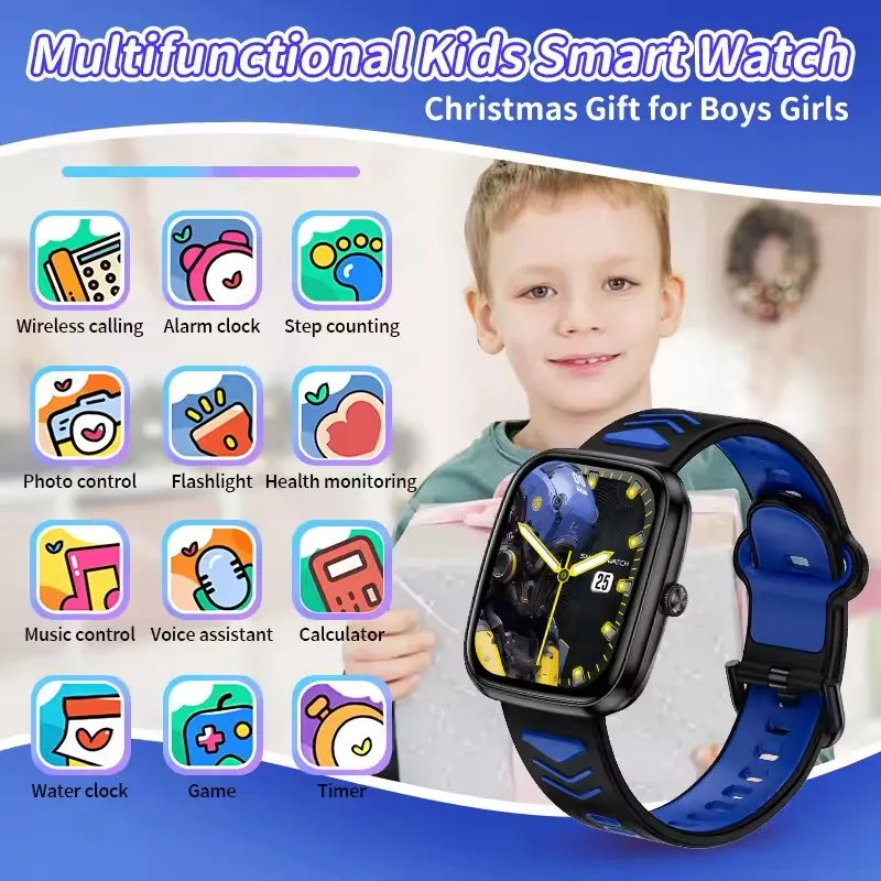 Children Boys Girls Present Smart Watch Fitness Tracker Bluetooth Call Smart