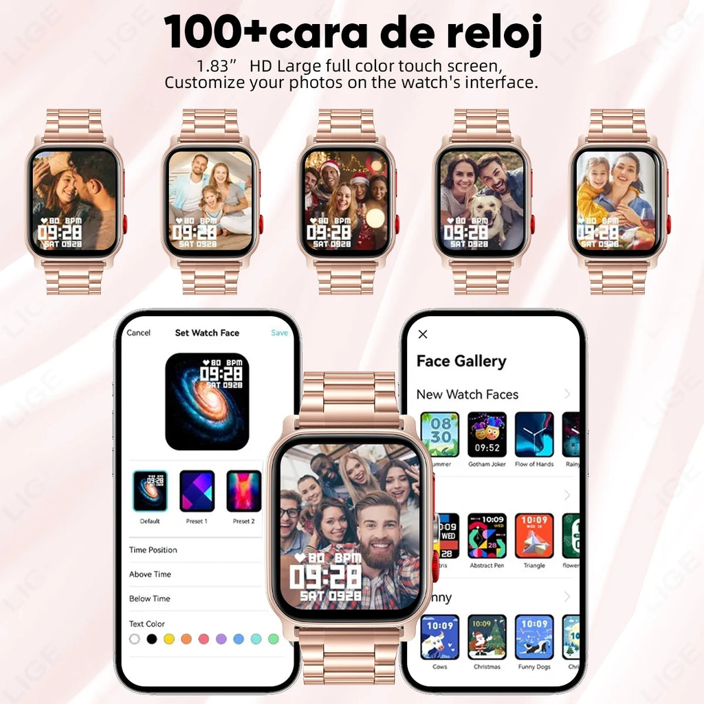 LIGE Smart Watch Answer Make Call Message Preview Sports Sleep Monitor