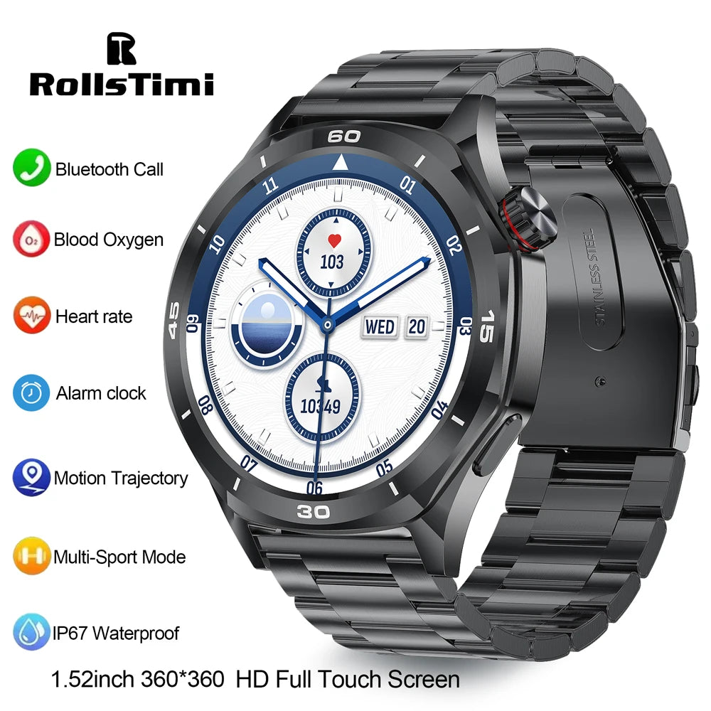 New Smartwatch RollsTime Smart Watch Man HD