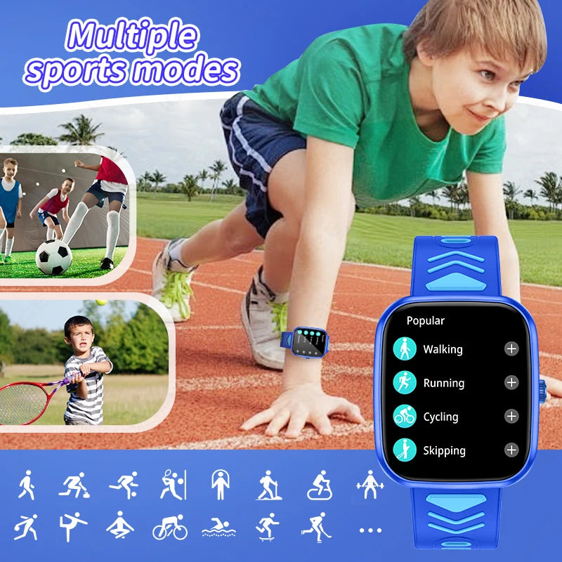 LIGE  Kids Smart Watch Child HD Touch Screen Games Smartwatch
