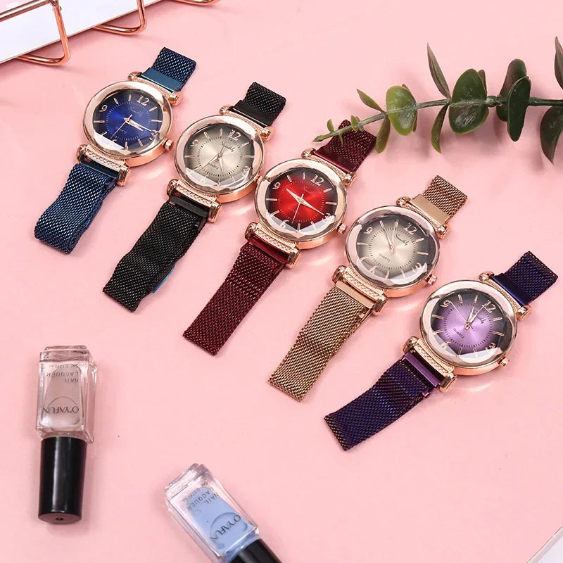 Luxury Fashion Women Watch Geometric Roman Numeral Quartz Ladies watch
