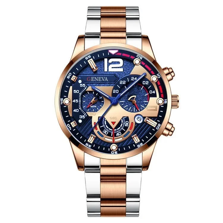 Fashion Mens Watches Luxury Quartz Wristwatch Calendar Luminous Clock Men Business Casual Steel Watch Reloj Hombre Часы Мужские