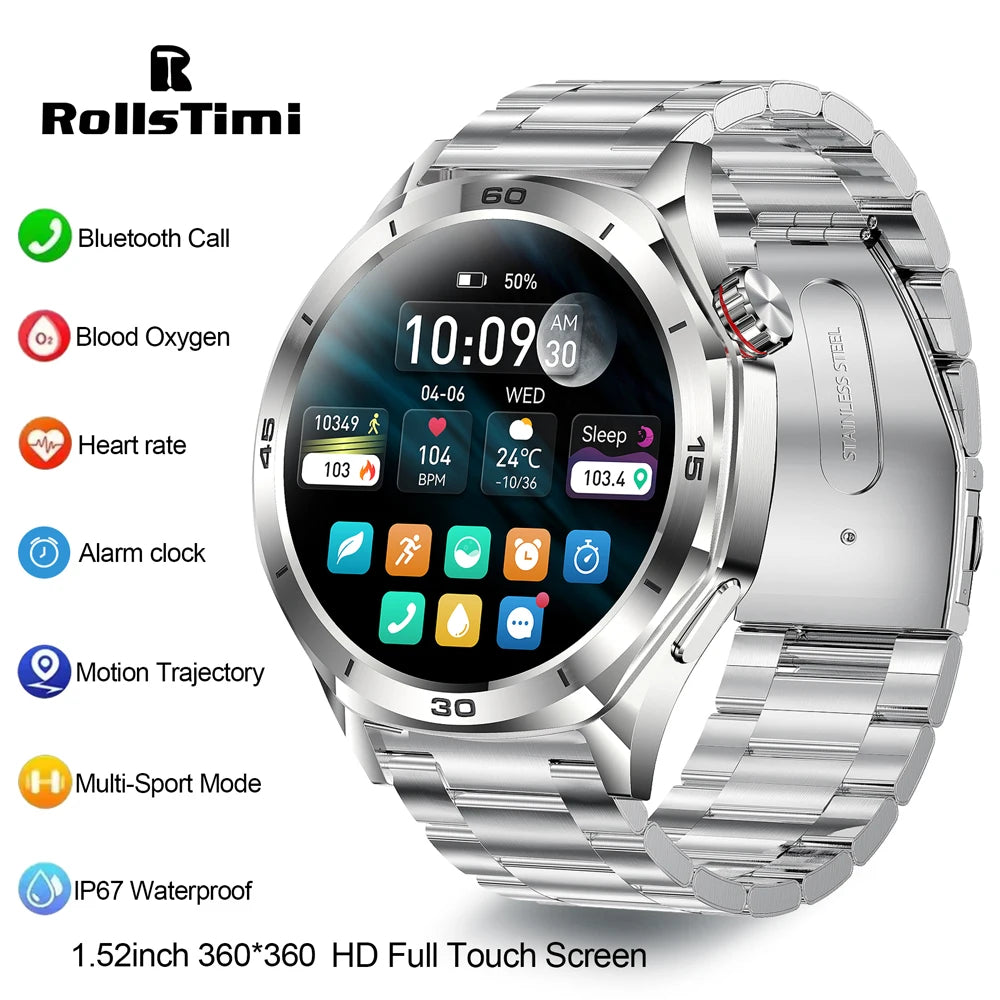New Smartwatch RollsTime Smart Watch Man HD