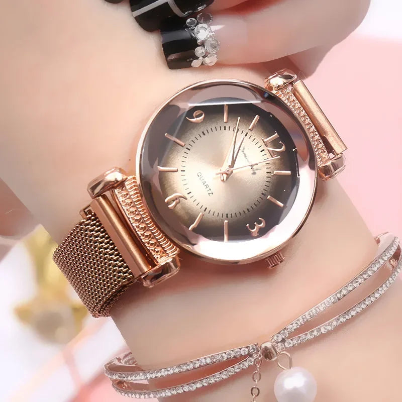 Luxury Fashion Women Watch Geometric Roman Numeral Quartz Ladies watch