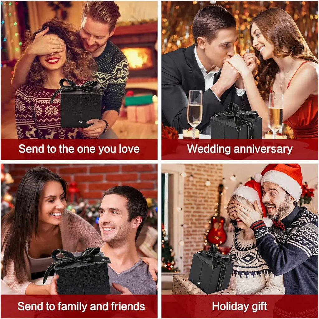  Necklace - Luxurious Rose Gift Box, Perfect for Valentine's Day, Mother's Day, Anniversary, Birthday, and Any Special Occasion 