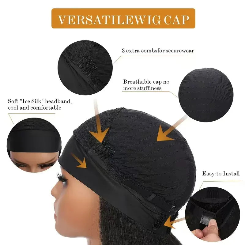 26-Inch Long Straight Headband Wig for Women Light Brown