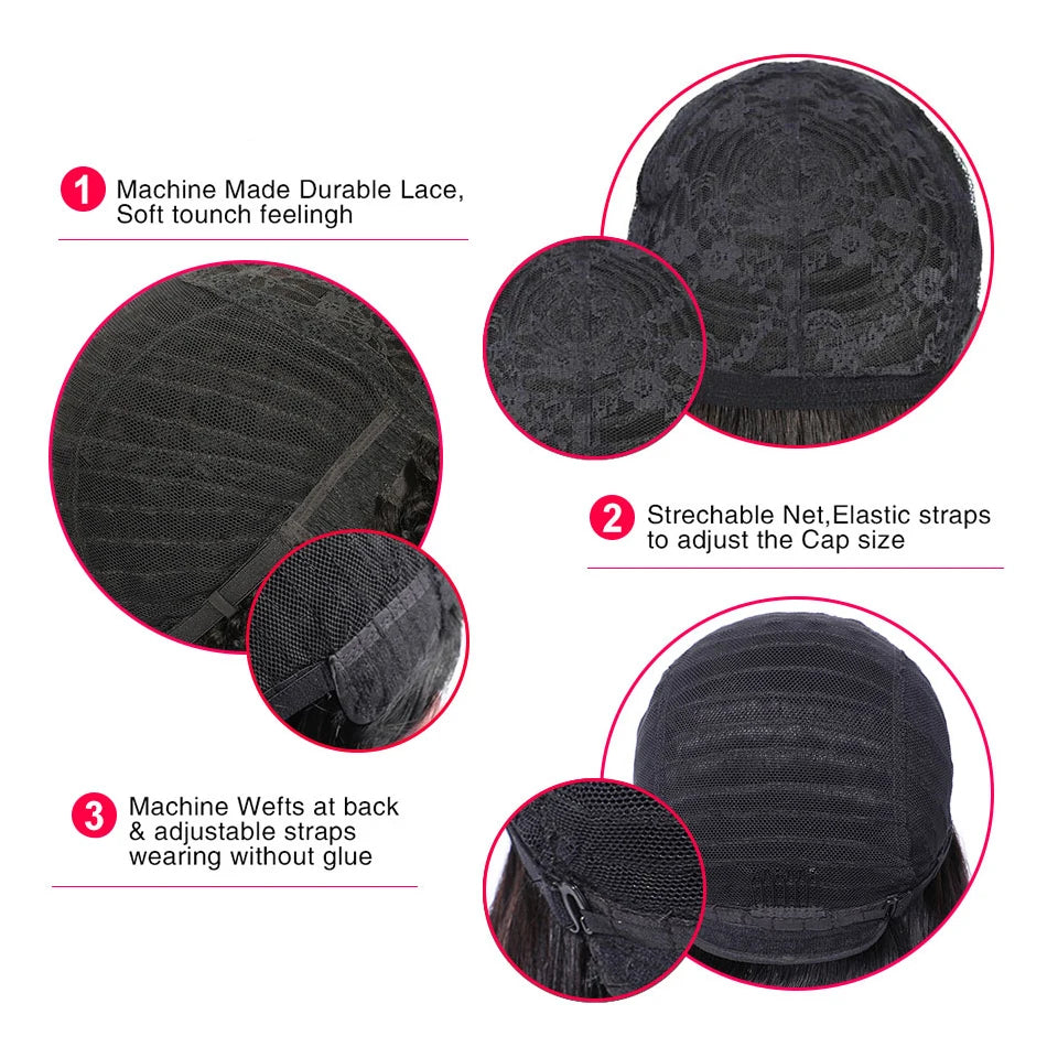 Natural Wavy Human Hair Wigs