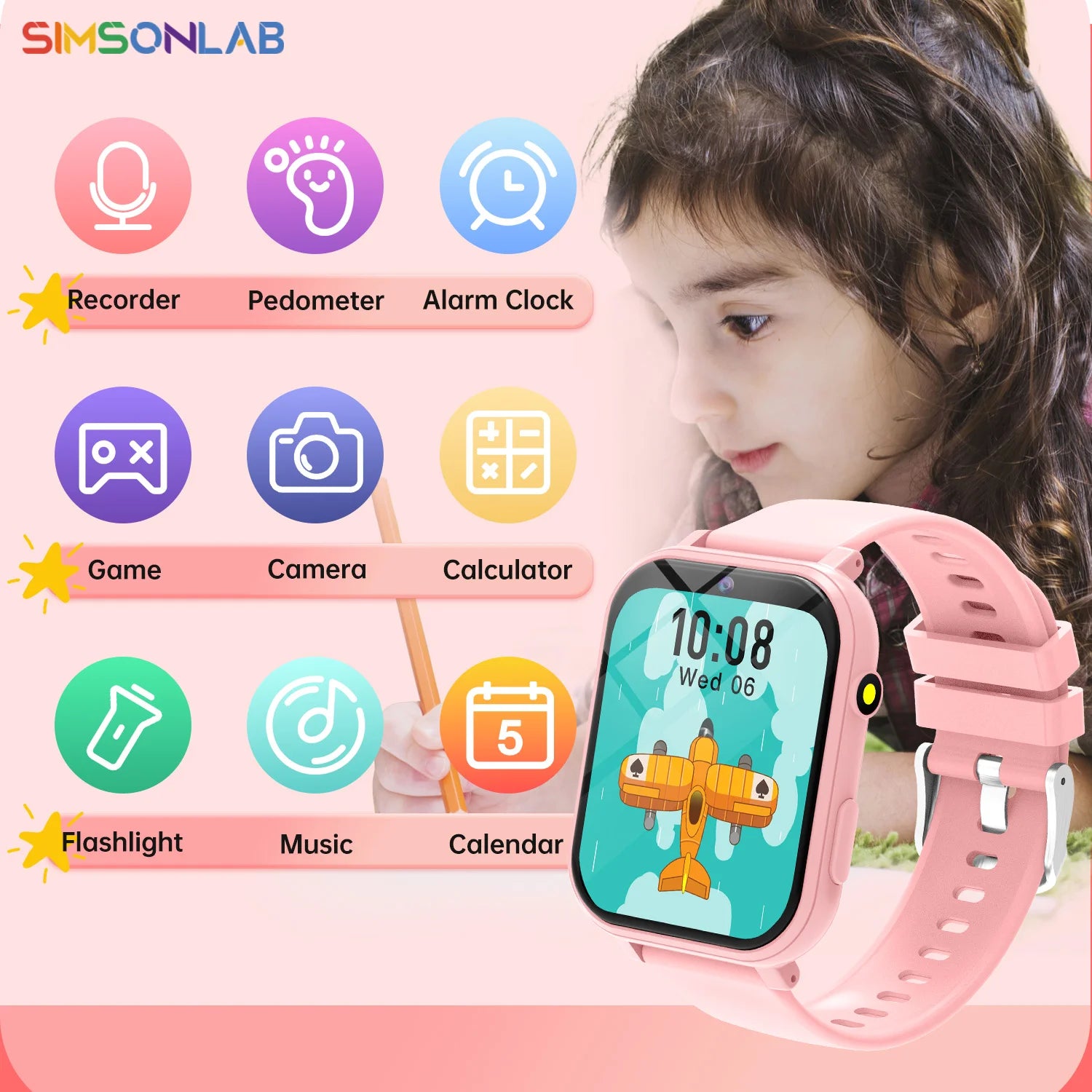 Children's Camera Smartwatch Girl Boy Age 4-12 Years Kids