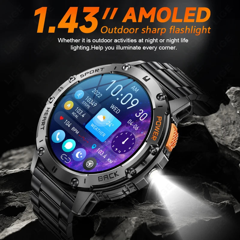 For Android ios New AMOLED Smart Watch