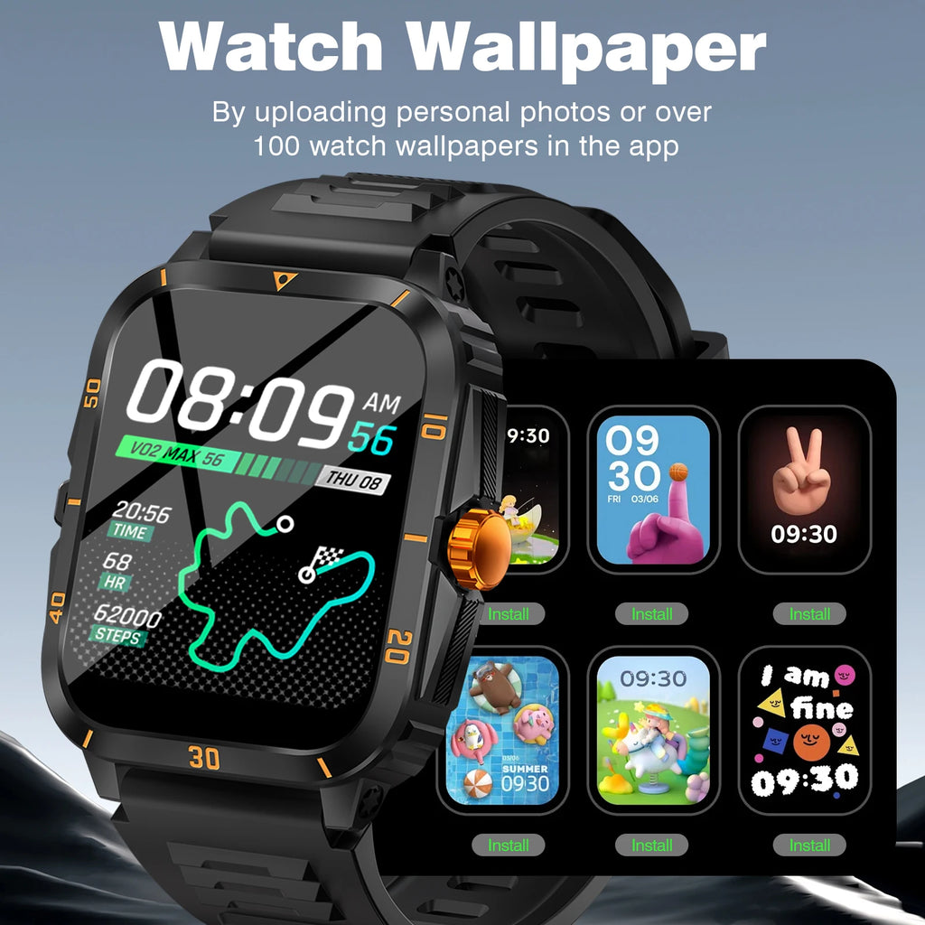 Popular new smartwatch, HD full touch display, wireless calls, message