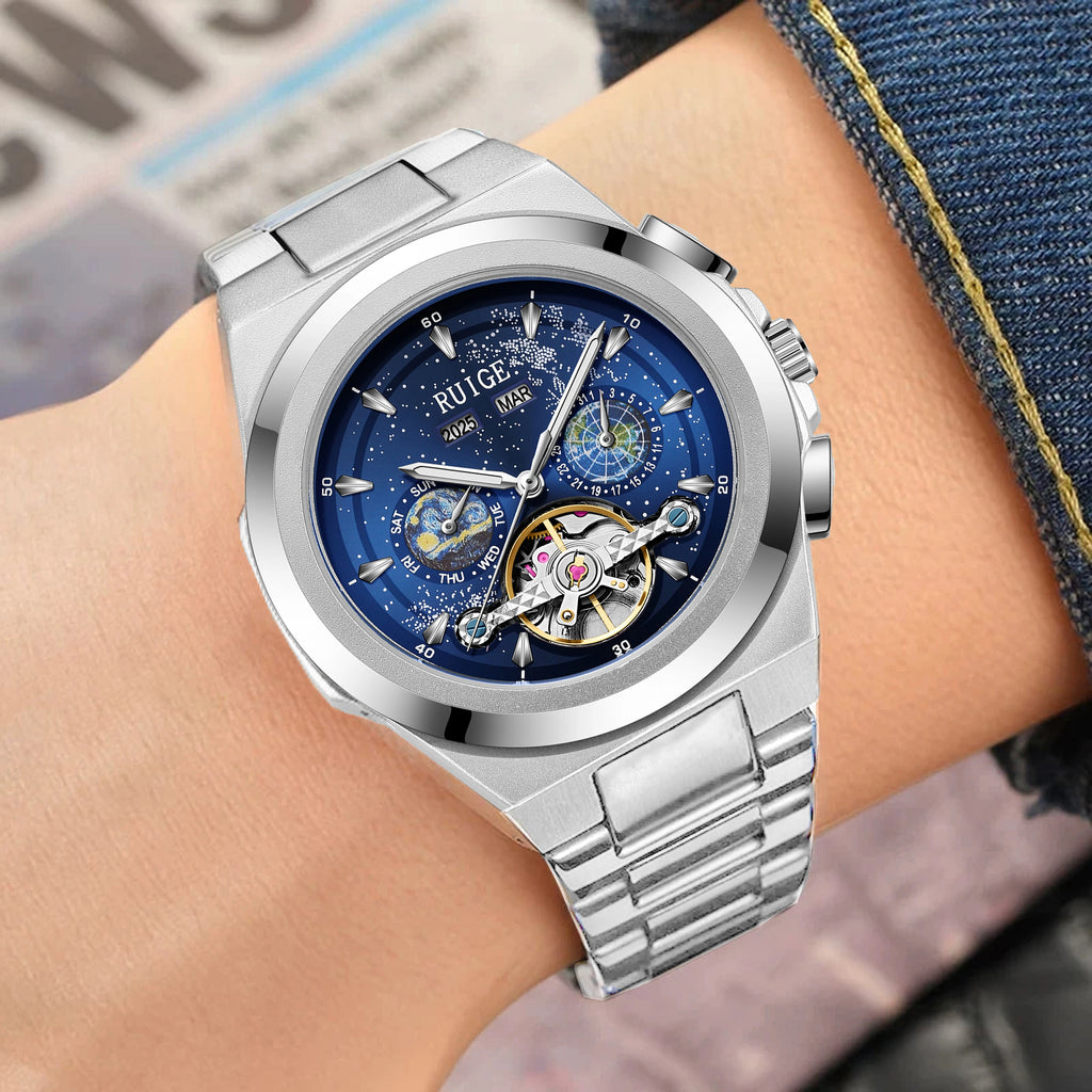 Men's Elegant Automatic Watch - Multi functional