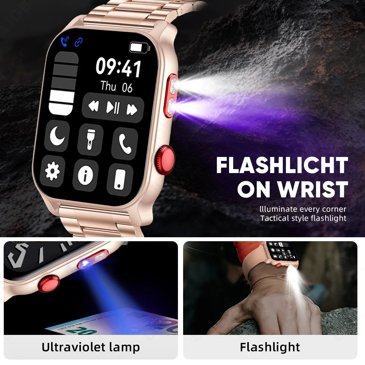 LIGE Smart Watch Answer Make Call Message Preview Sports Sleep Monitor