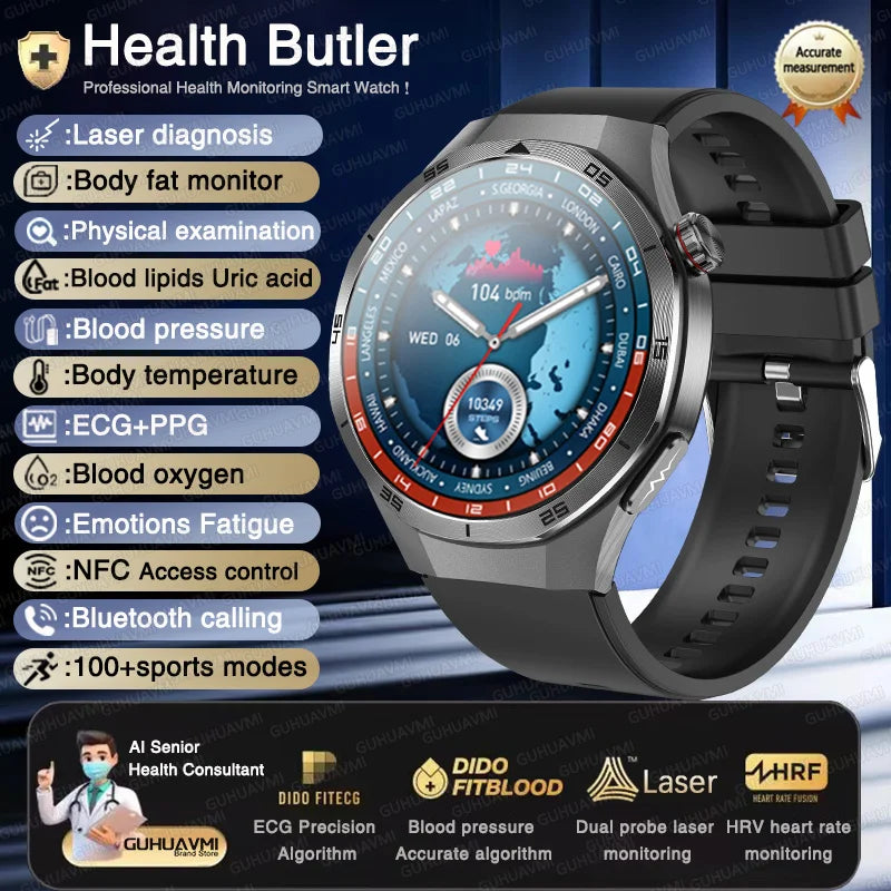 New Health Non Invasive AI Diagnostic Smart Watch