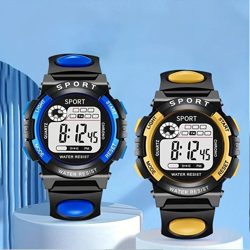 Unisex Electronic Watch, Single Eye Electronic Watch with Alarm Clock and Stopwatch Function, Luminous Casual Sports Watch