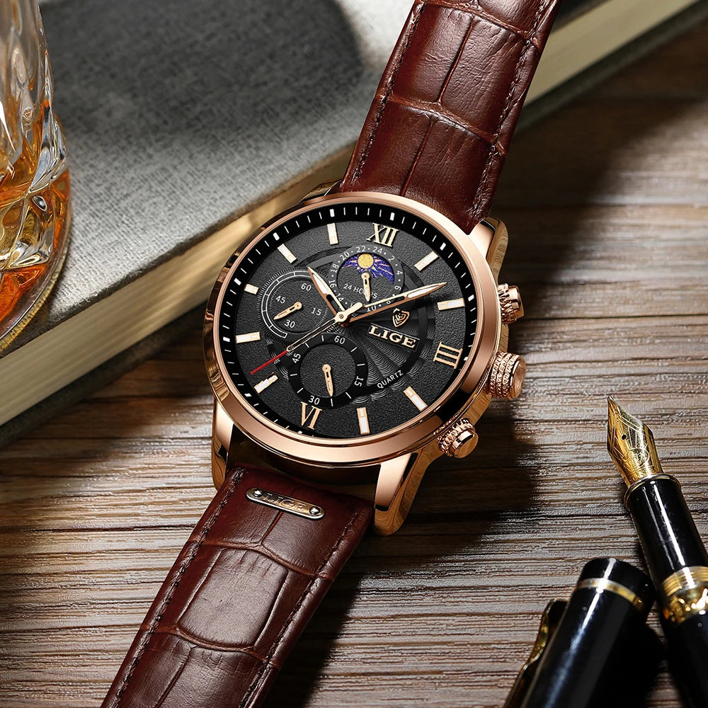 Men's Watches LIGE Top Brand Luxury Men WristWatch