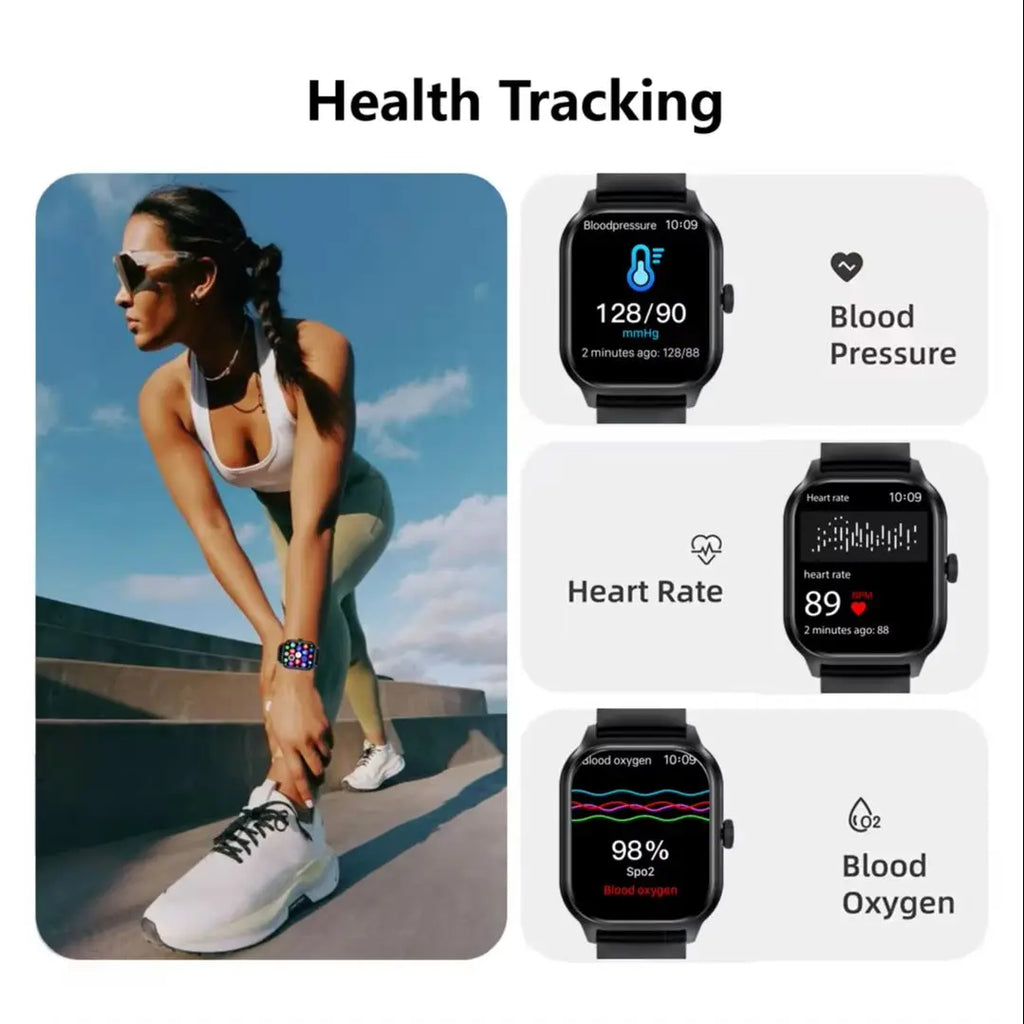 Smart Watches For Man Woman Bluetooth Call Music Fitness Tracker