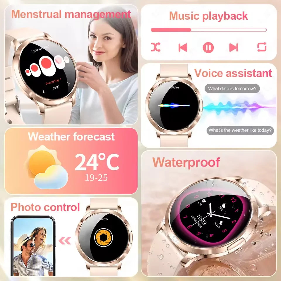 Smart Watch For Women AMOLED Screen Watches