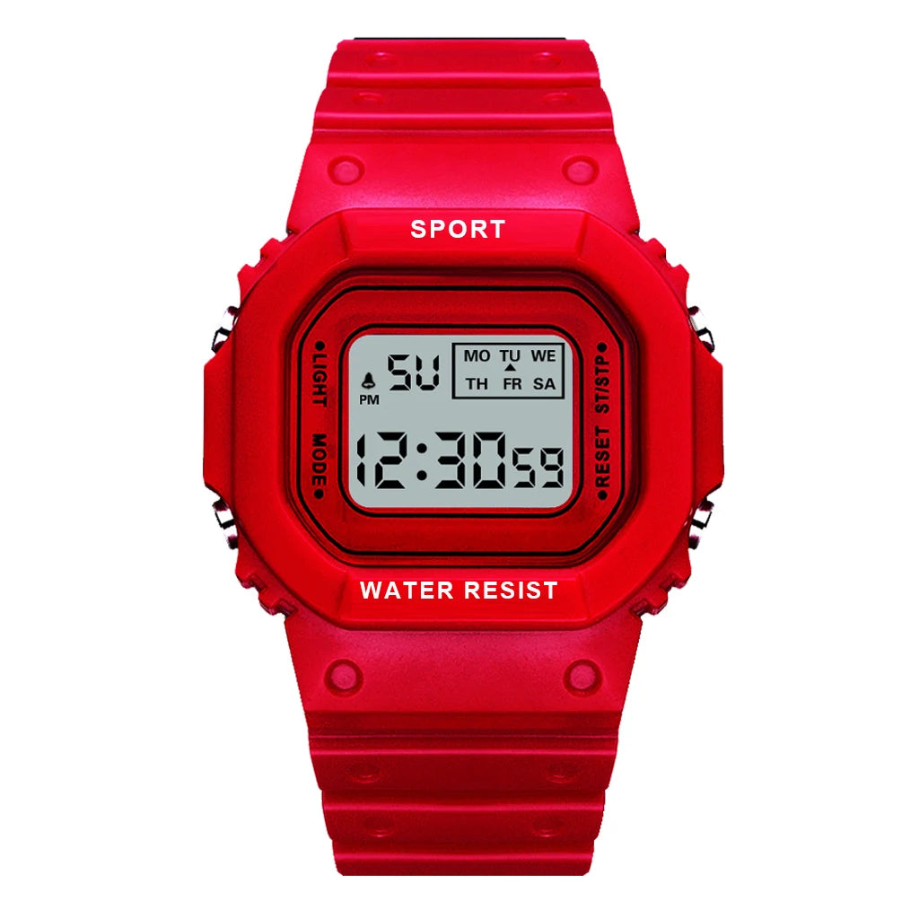 Sports Watch Boys Girls Student LED Electronic Watch