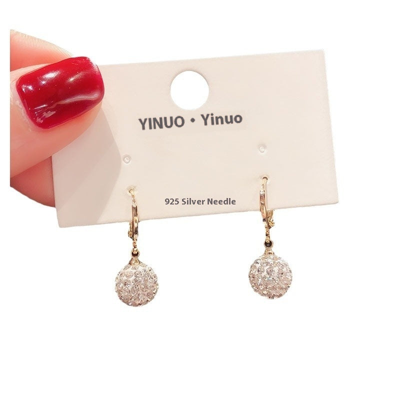Elegant Simple Zircon Female Earrings