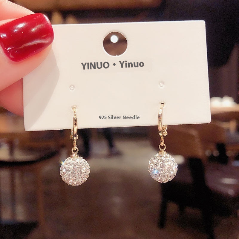 Elegant Simple Zircon Female Earrings