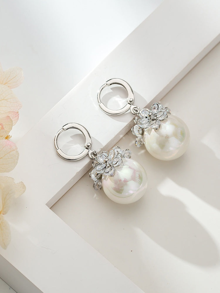 Elegant Simple Zircon Female Earrings